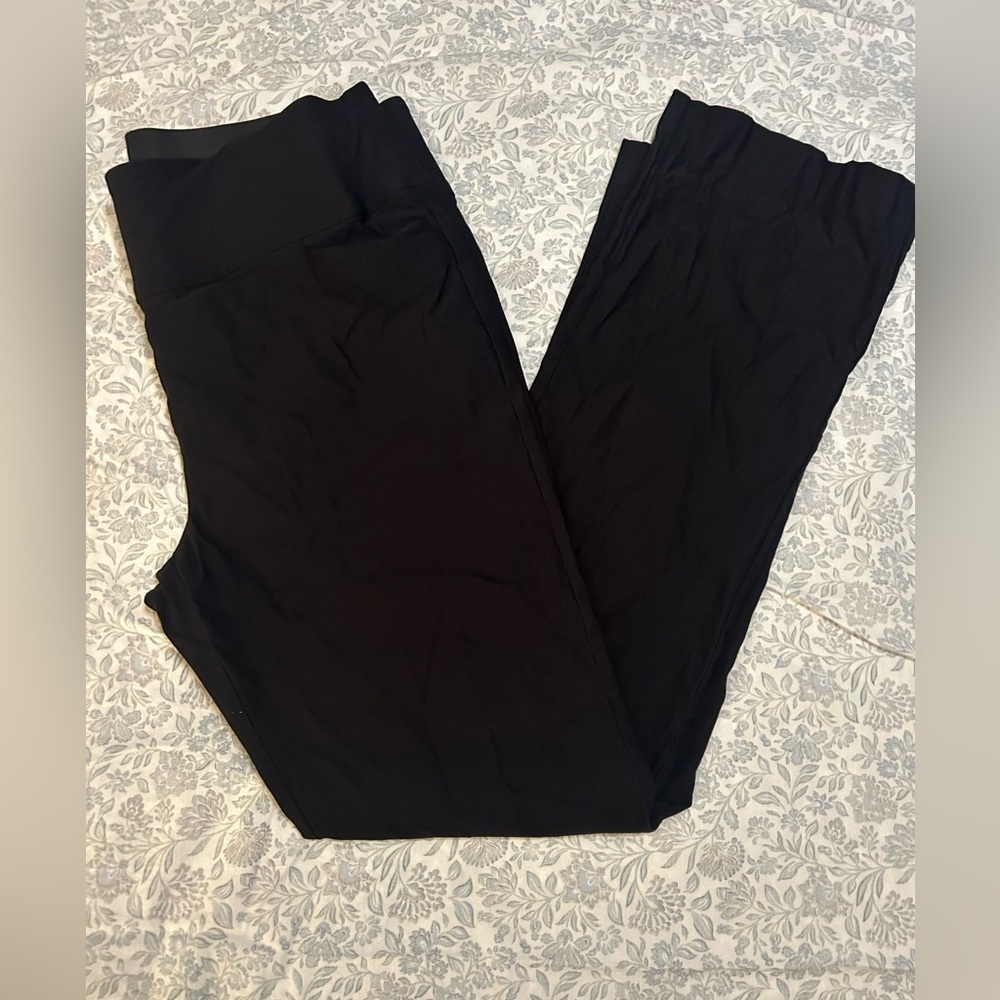 Black pull on dress pants